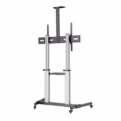 Manhattan 462563 support pour téléviseur 2,54 m (100") Noir, Argent - Vue supplémentaire 4