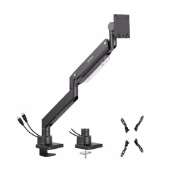 Manhattan 462594 support d'écran plat pour bureau 144,8 cm (57") Noir - Vue supplémentaire 5