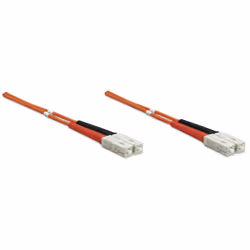 Intellinet 0.5m SC M/M câble de fibre optique OM2 Orange