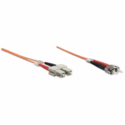 Intellinet 3.0m ST-SC M/M câble de fibre optique 3 m OM2 Orange