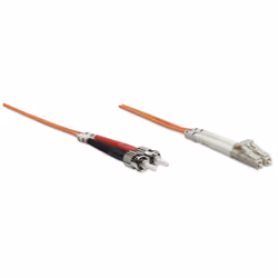Intellinet 3.0m LC-ST M/M câble de fibre optique 3 m OM2 Orange