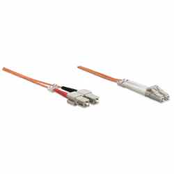 Intellinet 1.0m LC-SC M/M câble de fibre optique 1 m OM1 Orange