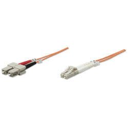 Intellinet 2m LC/SC câble de fibre optique OM1 Orange