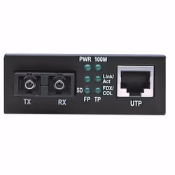 Intellinet 506502 convertisseur de support réseau 100 Mbit/s 1310 nm Multimode Noir