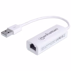 Manhattan 506731, Avec fil, USB, Ethernet, 100 Mbit/s, Blanc