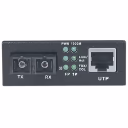 Intellinet 507349 convertisseur de support réseau 1000 Mbit/s 1310 nm Monomode Noir