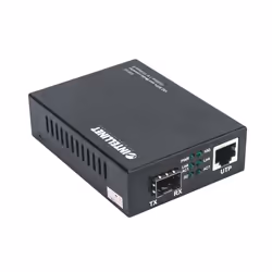 Intellinet 508193 convertisseur de support réseau 10000 Mbit/s Noir