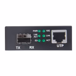 Intellinet 508193 convertisseur de support réseau 10000 Mbit/s Noir