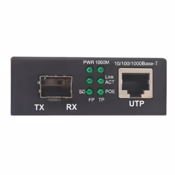 Intellinet 508216 convertisseur de support réseau 1000 Mbit/s Noir