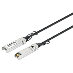 Intellinet 508377 câble de fibre optique 0,5 m SFP+ Noir, Argent