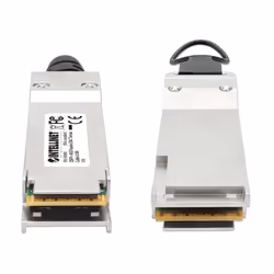 Intellinet 508490 câble de fibre optique 0,5 m QSFP+ Noir, Argent