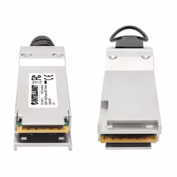 Intellinet 508513 câble de fibre optique 2 m QSFP+ Noir, Argent
