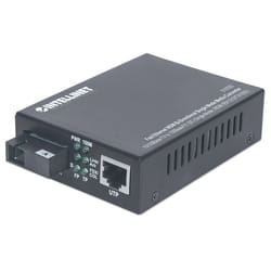 Intellinet 510530 convertisseur de support réseau 100 Mbit/s Monomode Noir