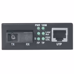 Intellinet 510530 convertisseur de support réseau 100 Mbit/s Monomode Noir
