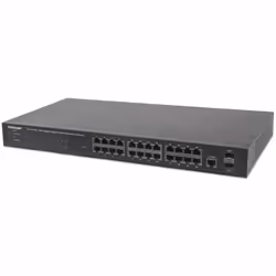 Intellinet 560559, Géré, Gigabit Ethernet (10/100/1000), Connexion Ethernet, supportant l'alimentation via ce port (PoE), Gri ...