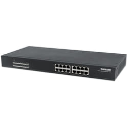 Intellinet 560993 commutateur réseau Non-géré L2 Gigabit Ethernet (10/100/1000) Connexion Ethernet, supportant l'alimentation via ce port (PoE) 1U Noir