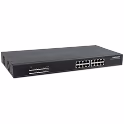 Intellinet 560993 commutateur réseau Non-géré L2 Gigabit Ethernet (10/100/1000) Connexion Ethernet, supportant l'alimentation via ce port (PoE) 1U Noir