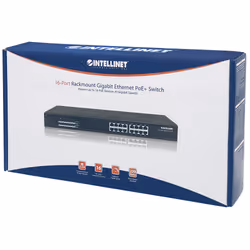 Intellinet 560993 commutateur réseau Non-géré L2 Gigabit Ethernet (10/100/1000) Connexion Ethernet, supportant l'alimentation via ce port (PoE) 1U Noir - Vue supplémentaire 5