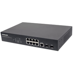 Intellinet 561167 commutateur réseau Géré Gigabit Ethernet (10/100/1000) Connexion Ethernet, supportant l'alimentation via ce port (PoE) Noir