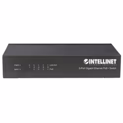 Intellinet 561228 commutateur réseau Non-géré Gigabit Ethernet (10/100/1000) Connexion Ethernet, supportant l'alimentation via ce port (PoE) Noir