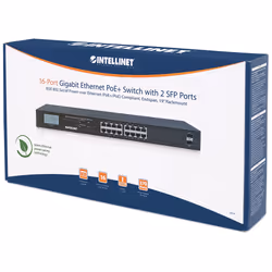 Intellinet 561259 commutateur réseau Non-géré Gigabit Ethernet (10/100/1000) Connexion Ethernet, supportant l'alimentation via ce port (PoE) Noir - Vue supplémentaire 8