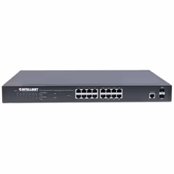 Intellinet 561341 commutateur réseau Géré L2+ Gigabit Ethernet (10/100/1000) Connexion Ethernet, supportant l'alimentation via ce port (PoE) 1U Noir