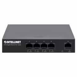 Intellinet 561792 commutateur réseau Gigabit Ethernet (10/100/1000) Connexion Ethernet, supportant l'alimentation via ce port (PoE) Noir