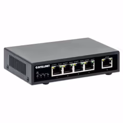 Intellinet 561839 commutateur réseau Gigabit Ethernet (10/100/1000) Connexion Ethernet, supportant l'alimentation via ce port (PoE) Noir