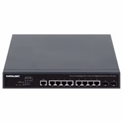 Intellinet 562003 commutateur réseau Géré L2+/L3 Gigabit Ethernet (10/100/1000) Connexion Ethernet, supportant l'alimentation via ce port (PoE) 1U Noir
