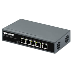Intellinet 562010 commutateur réseau Non-géré Gigabit Ethernet (10/100/1000) Connexion Ethernet, supportant l'alimentation via ce port (PoE) Noir