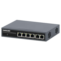 Intellinet 562034 commutateur réseau Géré Gigabit Ethernet (10/100/1000) Connexion Ethernet, supportant l'alimentation via ce port (PoE) Noir