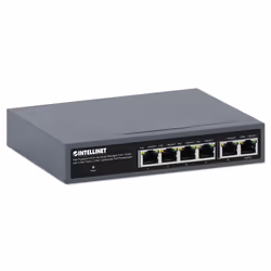 Intellinet 562034 commutateur réseau Géré Gigabit Ethernet (10/100/1000) Connexion Ethernet, supportant l'alimentation via ce port (PoE) Noir