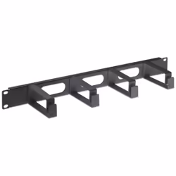 Intellinet 711074, Panneau de gestion de câbles, Noir, Plastique, Acier, 1U, CE, 48,3 cm (19")
