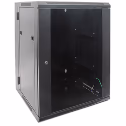 Intellinet 712019 étagère 15U Rack monté sur le mur Noir
