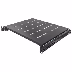 Intellinet 712613, Étagère, Noir, Acier, 35 kg, 1U, 48,3 cm (19")