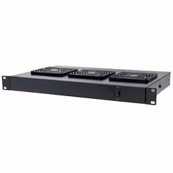Intellinet 712668, Plateau ventilation, Noir, 3 ventilateur(s), 195,4 m³/h, Secteur, 220 - 240 V