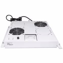 Intellinet 712781, Plateau ventilation, Gris, 2 ventilateur(s), 195,4 m³/h, Secteur, 220 - 240 V