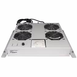 Intellinet 712798, Plateau ventilation, Gris, 4 ventilateur(s), 195,4 m³/h, Secteur, 220 - 240 V