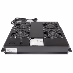 Intellinet 712866, Plateau ventilation, Noir, Acier, 4 ventilateur(s), 195,4 m³/h, Secteur