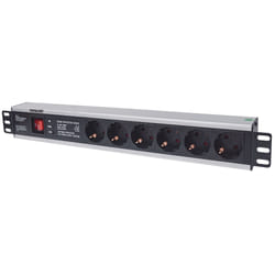 Intellinet 713962 unité de distribution d'énergie 6 sortie(s) CA 1.5U Noir