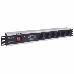 Intellinet 713962 unité de distribution d'énergie 6 sortie(s) CA 1.5U Noir