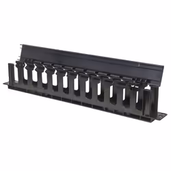 Intellinet 714679, Panneau de gestion de câbles, Noir, Plastique, 1U, 19", 48,3 cm (19")