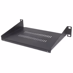 Intellinet 714839, Étagère, Noir, Acier, 25 kg, 1U, 25,4 cm (10")