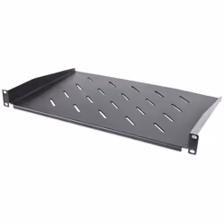 Intellinet 714891, Étagère, Noir, Acier, 25 kg, 1U, 48,3 cm (19")