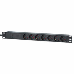 Intellinet 715140 unité de distribution d'énergie 7 sortie(s) CA 1U Noir