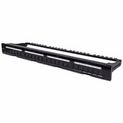 Intellinet 720427, Noir, Métal, Montage de rack, 1U, -40 - 80 °C, 482,6 mm