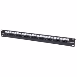 Intellinet 720564, IEEE 802.3, IEEE 802.3ab, IEEE 802.3an, IEEE 802.3u, RJ-45, Or, U/UTP (UTP), Noir, Montage de rack
