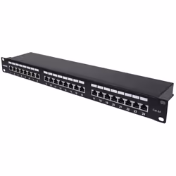 Intellinet 720854, IEEE 802.3, IEEE 802.3ab, IEEE 802.3u, Gigabit Ethernet, Cat6a, F/UTP (FTP), Noir, Montage de rack