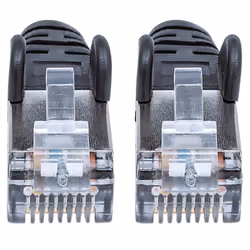 Intellinet 1m Cat6 SFTP câble de réseau Noir S/FTP (S-STP)