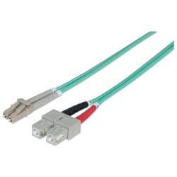 Intellinet 750158 câble de fibre optique 2 m LC SC OM3 Couleur aqua